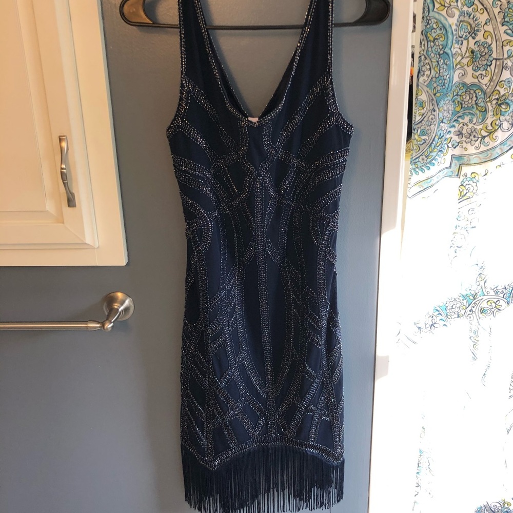 Francesa’s fringe embellished dress size medium